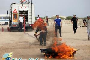 پایان مسابقه عملیات ورزشی آتش‌نشانی جزیره کیش با معرفی نفرات برتر