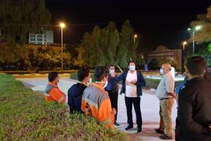 بازدید سرزده و شبانه ابوالفضل طیبی از عملکرد تیم های خدمات شهری