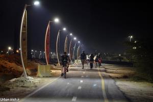 تاپایان خرداد کل مسیر دوچرخه سواری کیش روشن می شود