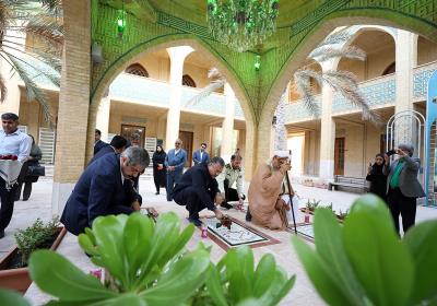 غبار روبی مزار شهدای گمنام کیش به مناسبت گرامیداشت سوم خرداد سالروز آزادسازی خرمشهر