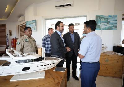 بازدید سرپرست شرکت عمران ، آب و خدمات از کلوپ های تفریحات دریایی کیش