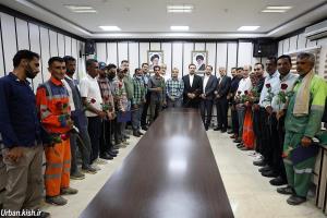 مراسم گرامیداشت روز کارگر در شرکت عمران، آب و خدمات کیش 