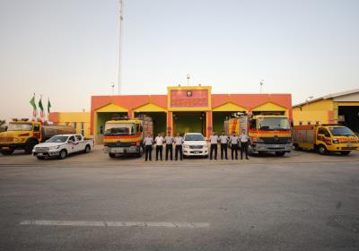 آماده سازی کمپ مصلی و آماده باش نیروهای آتش نشانی برای ارائه خدمات به کیشوندان در شرایط بحران